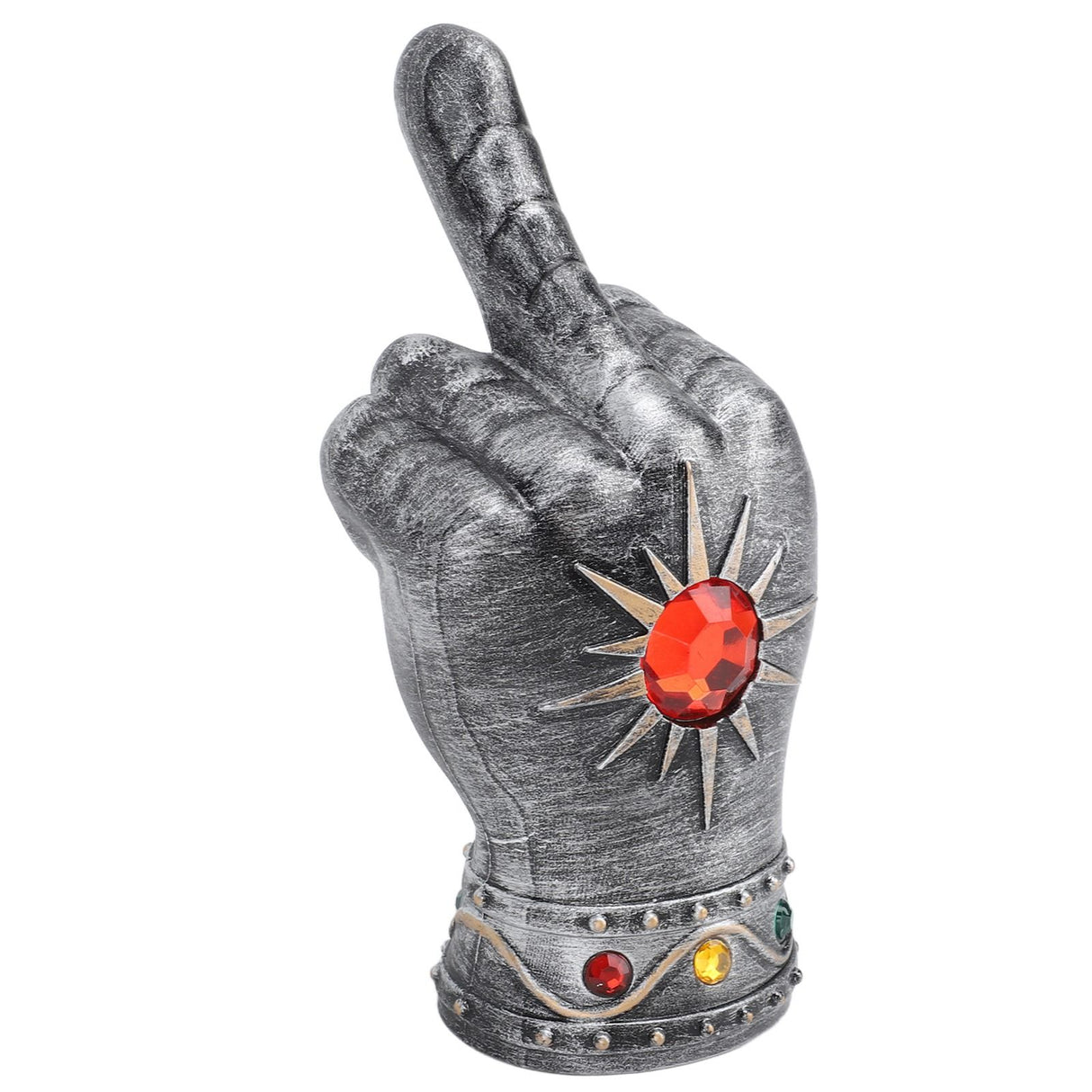 Fist Beer Opener Cool Middle Finger Shape Portable Fist Beer Bottle Opener for Men Husband Dad Grandpa Boyfriend Silver