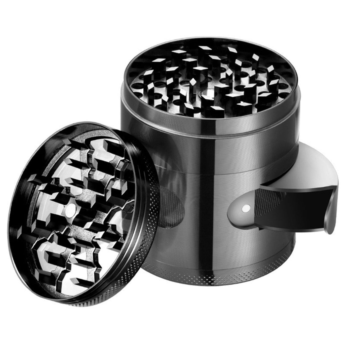 Manual Spice Grinder Small Portable Zinc Alloy Herb Grinder for Household Kitchen Restaurant