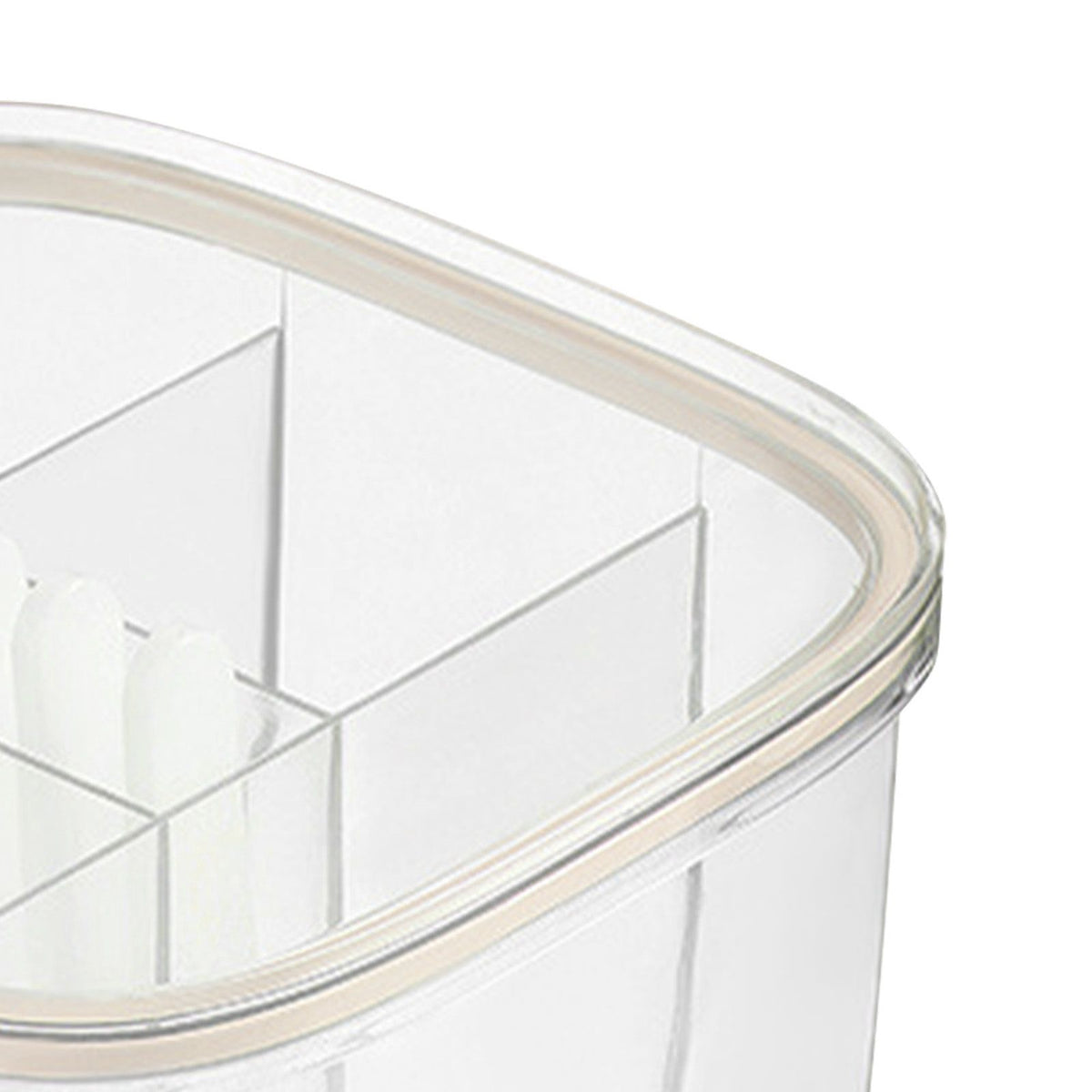 Seasoning Box 4 Compartments Transparent Window Strong PET Seasoning Jar with 4 Spoons for Home Kitchen Cooking Milk Yellow