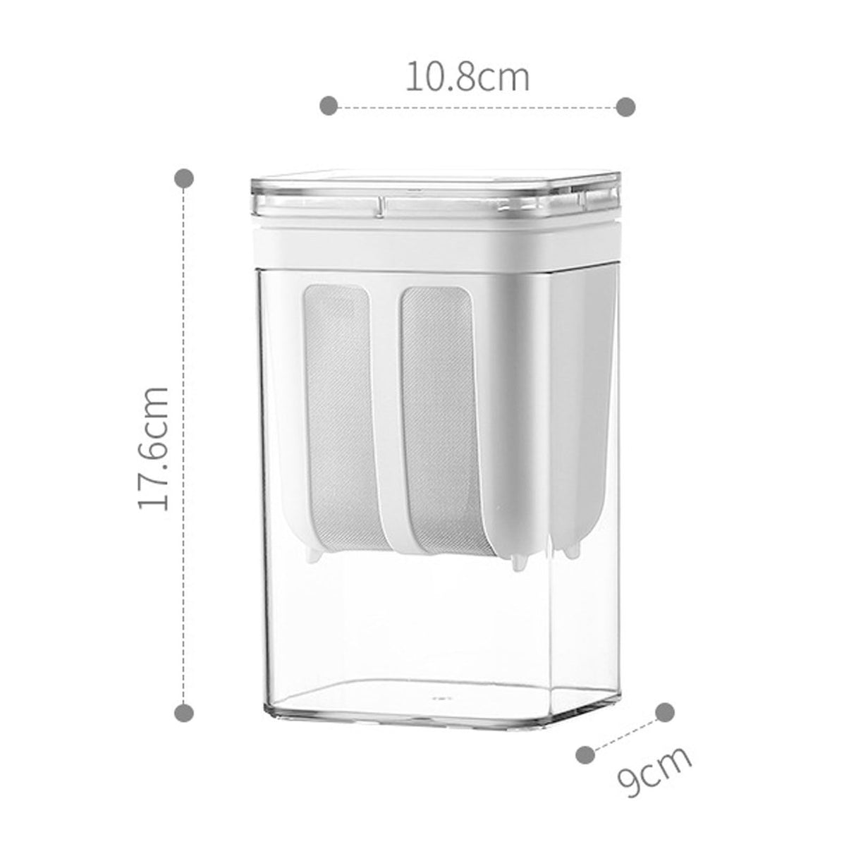 Yogurt Strainer with Extra Fine Mesh Strainer Bag Transparent Cover Multi Functional Cheese Filter
