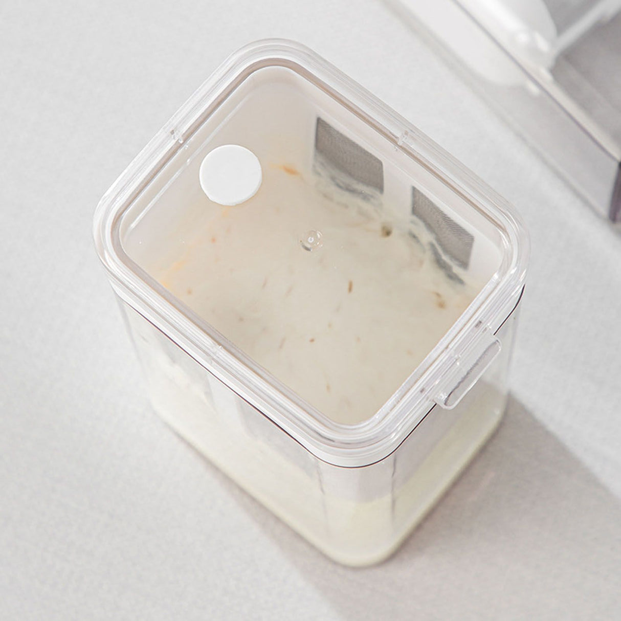 Yogurt Strainer with Extra Fine Mesh Strainer Bag Transparent Cover Multi Functional Cheese Filter