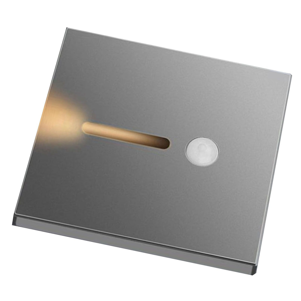 LED Motion Sensor Night Light ABS Small LED Induction Lamp for Bedside Corridor Hallway Grey
