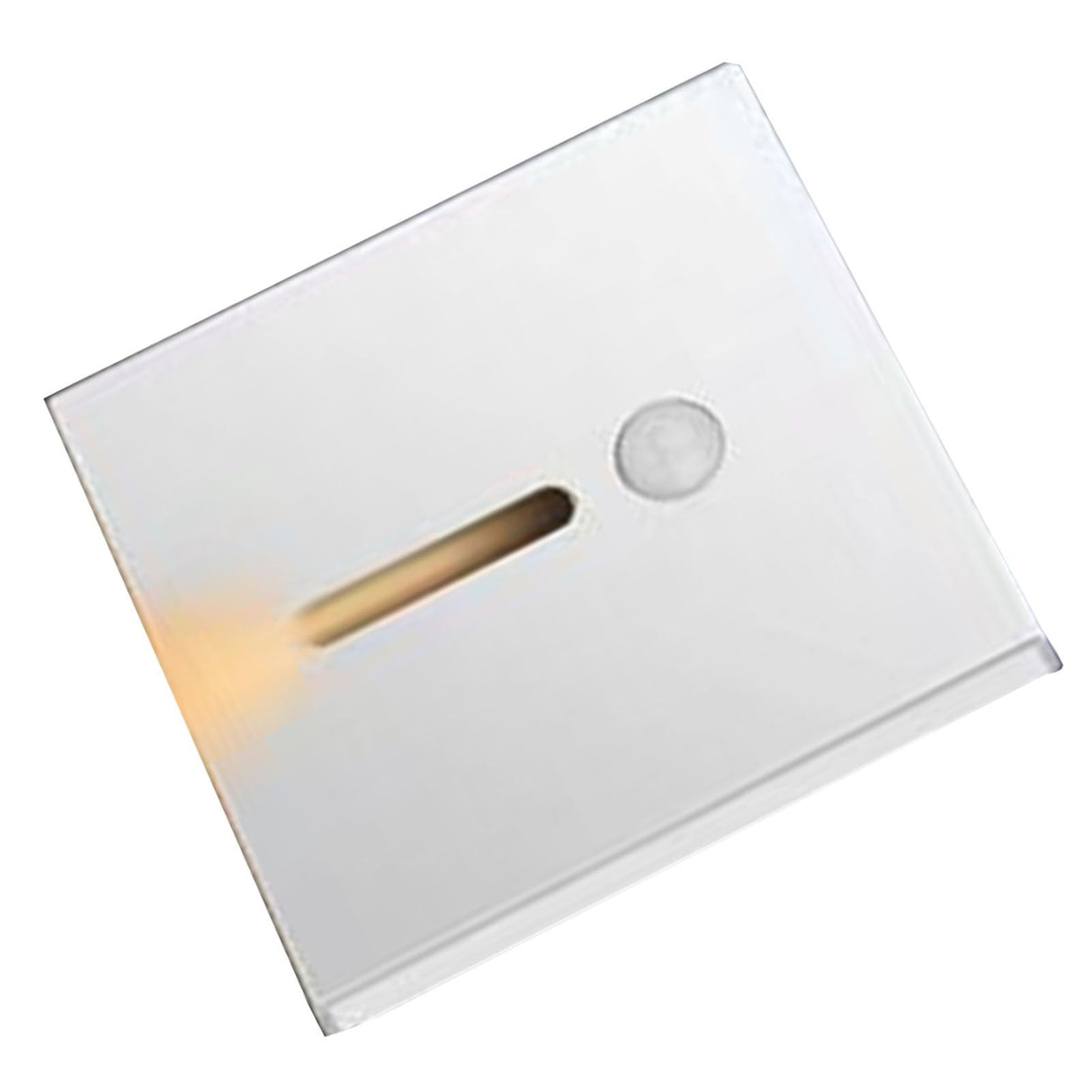 LED Motion Sensor Night Light ABS Small LED Induction Lamp for Bedside Corridor Hallway White