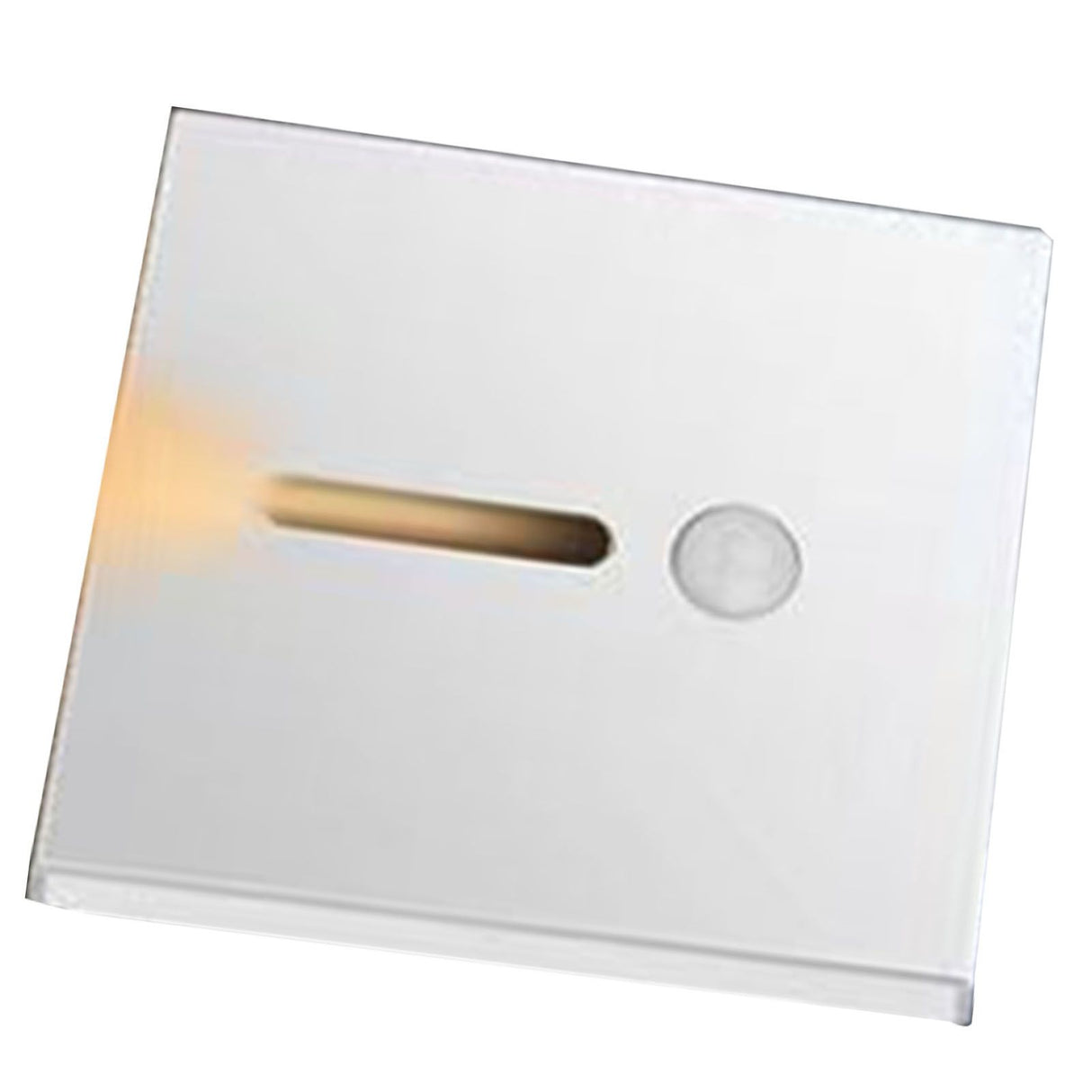 LED Motion Sensor Night Light ABS Small LED Induction Lamp for Bedside Corridor Hallway White