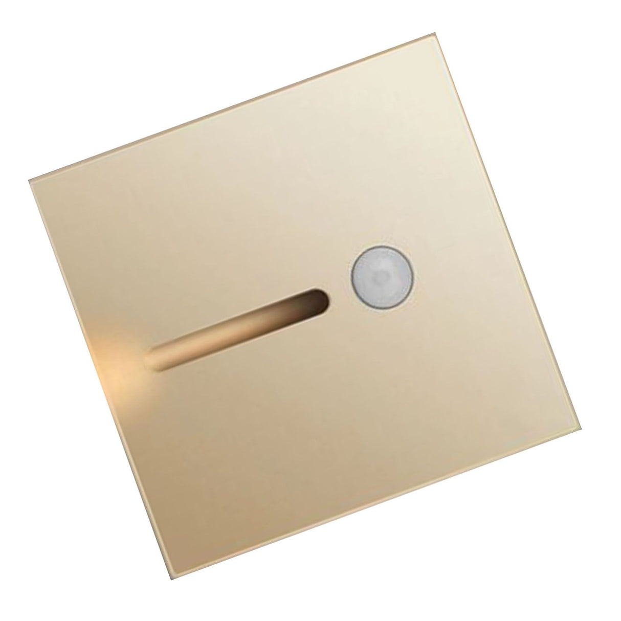 LED Motion Sensor Night Light ABS Small LED Induction Lamp for Bedside Corridor Hallway Gold