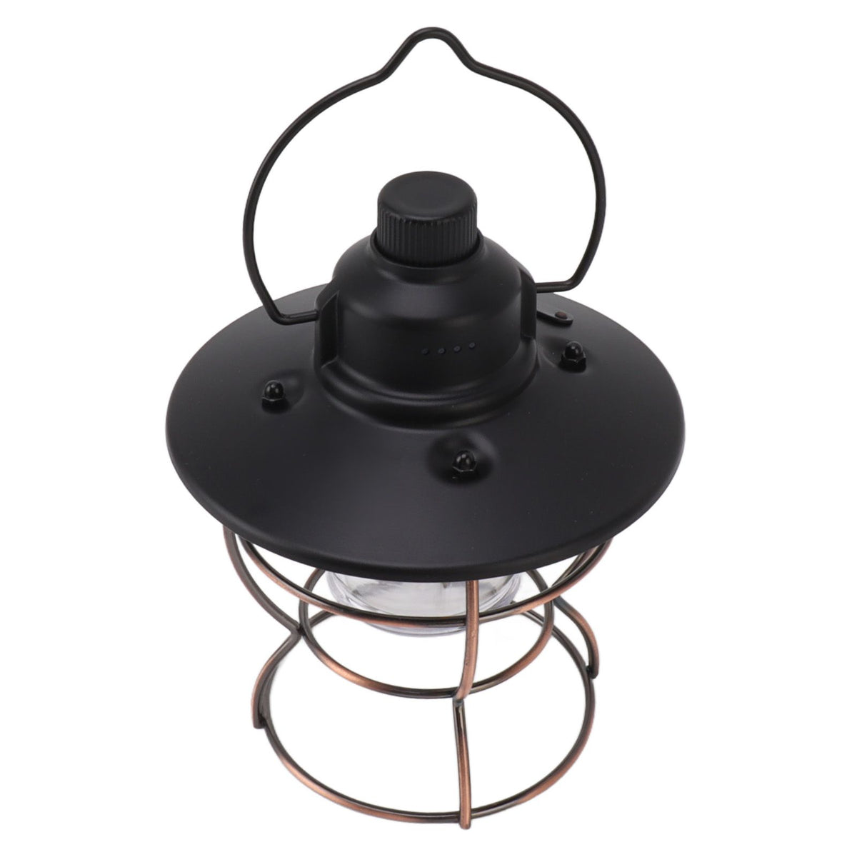 LED Camping Lantern Portable 3 Light Modes USB Charge Stepless Dimming LED Vintage Lantern for Hiking Camping Emergency