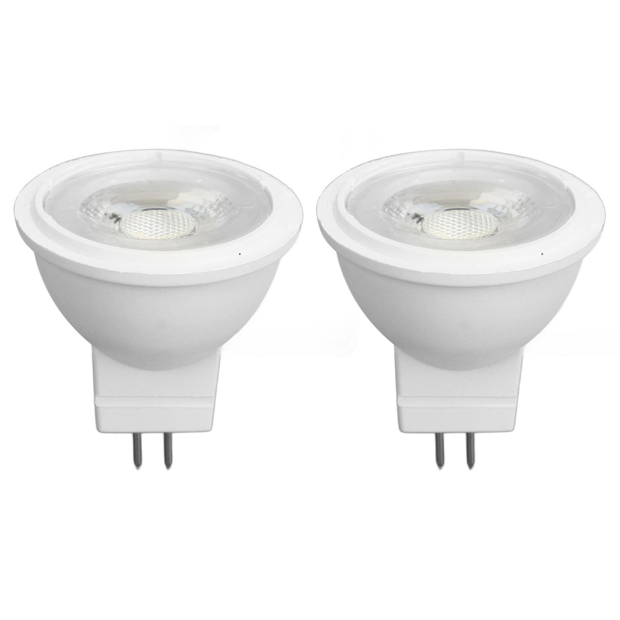 2Pcs MR11 Light Bulb High Brightness 3W 110V Faster Heat Dissipation GU4 Spotlight Bulbs for Landscape Lighting Bedroom Kitchen White Light