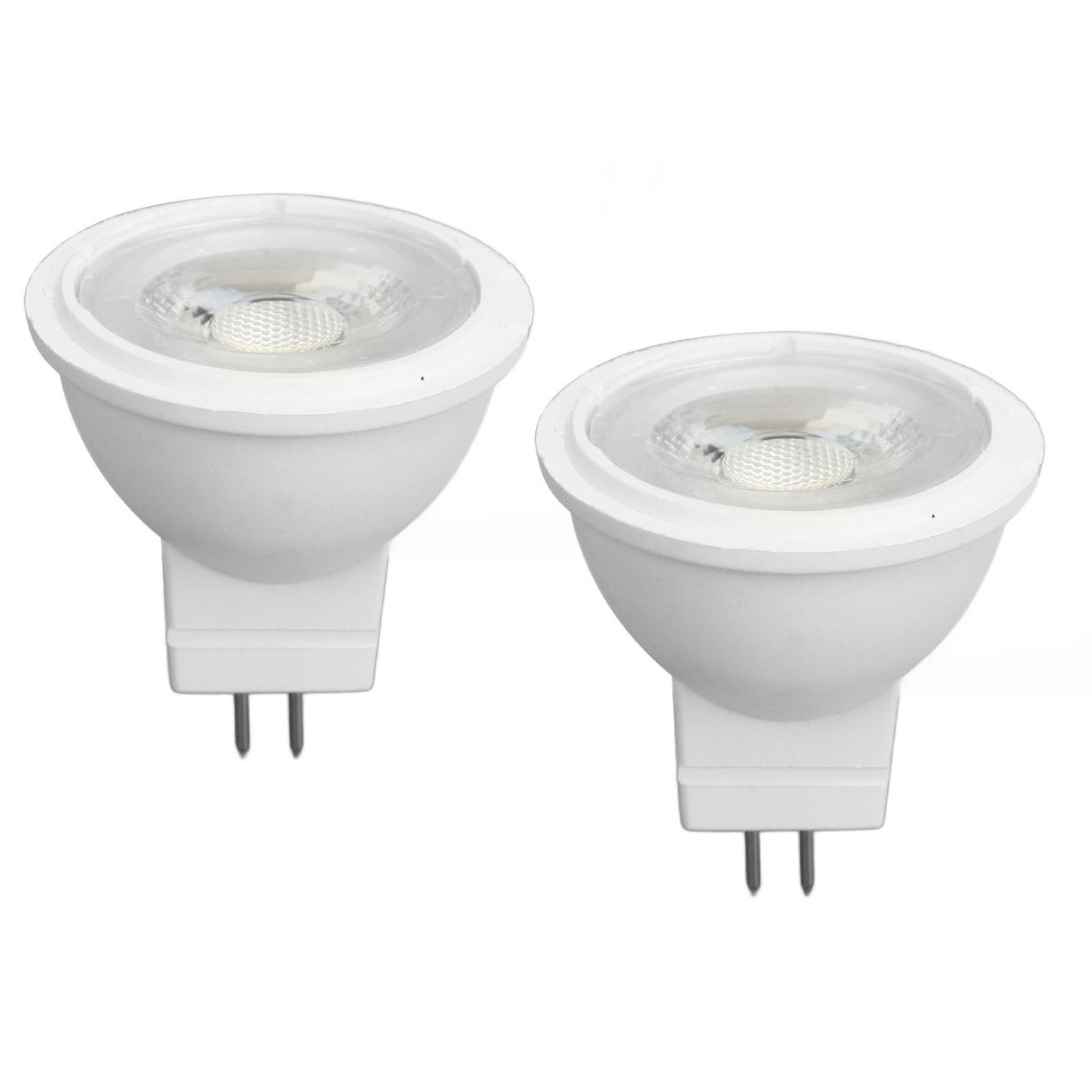 2Pcs MR11 Light Bulb High Brightness 3W 110V Faster Heat Dissipation GU4 Spotlight Bulbs for Landscape Lighting Bedroom Kitchen White Light