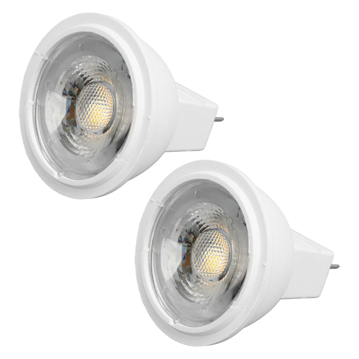 2Pcs MR11 Light Bulb High Brightness 3W 110V Faster Heat Dissipation GU4 Spotlight Bulbs for Landscape Lighting Bedroom Kitchen Warm Light