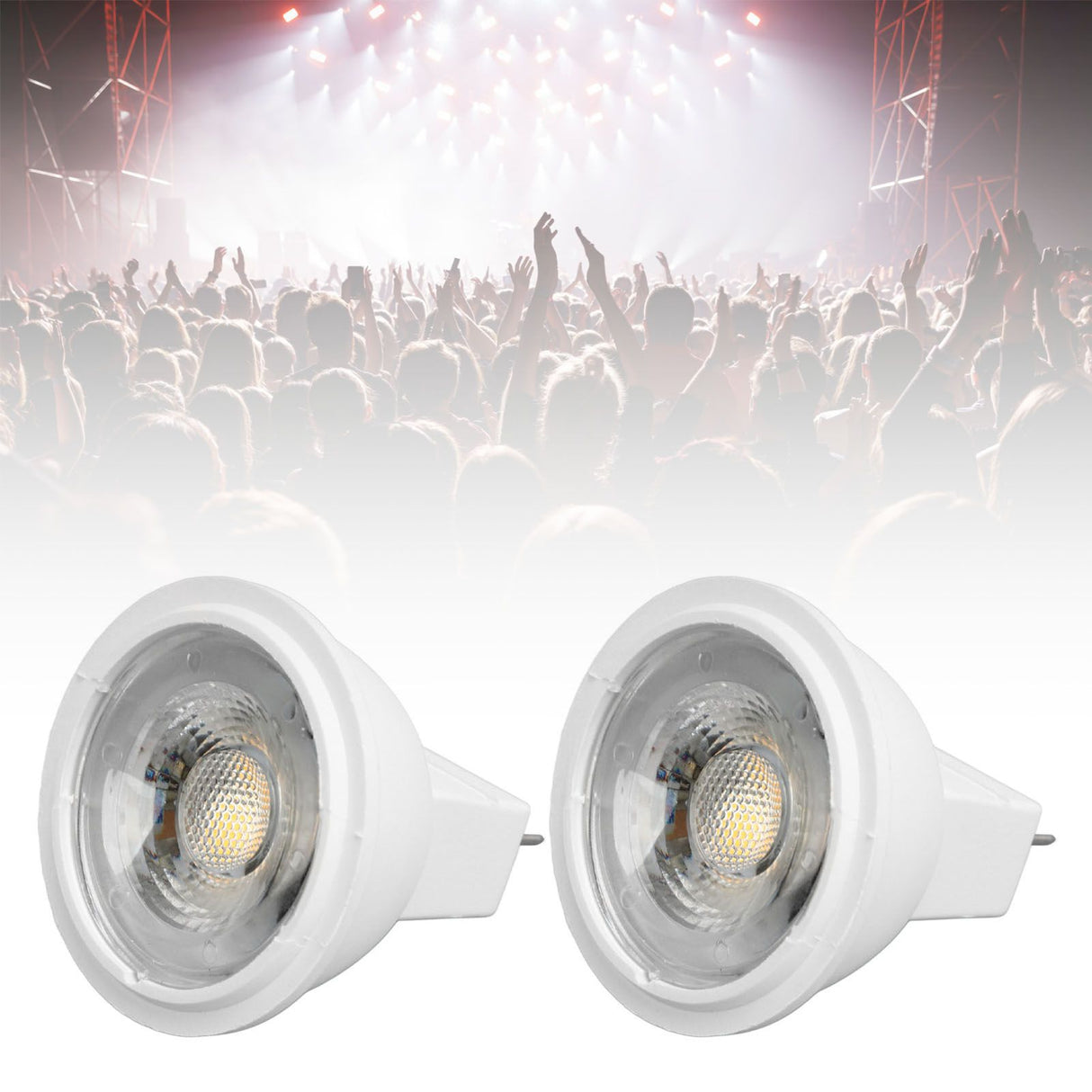 2Pcs MR11 Light Bulb High Brightness 3W 110V Faster Heat Dissipation GU4 Spotlight Bulbs for Landscape Lighting Bedroom Kitchen Warm Light