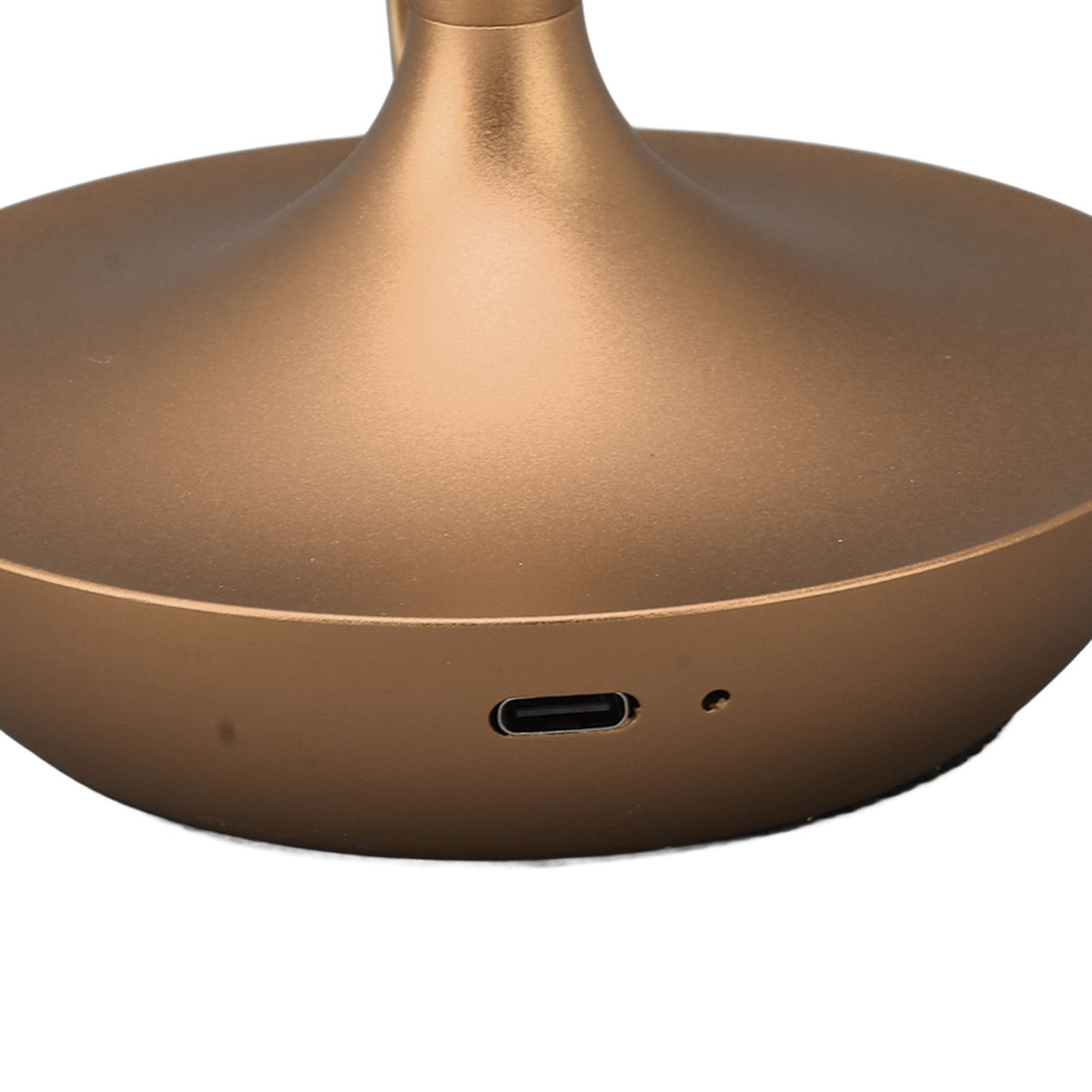Cordless Table Lamp Innovative Candle Shape 3 Levels Brightness Dimmable Rechargeable LED Desk Lamp Gold