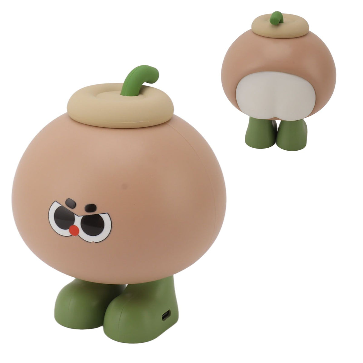 Fruit Silicone Nightlight USB Type C 500mAh 3 Level Brightness Tap Button Switch Cute Silicone Nightlight for Bedroom Coconut