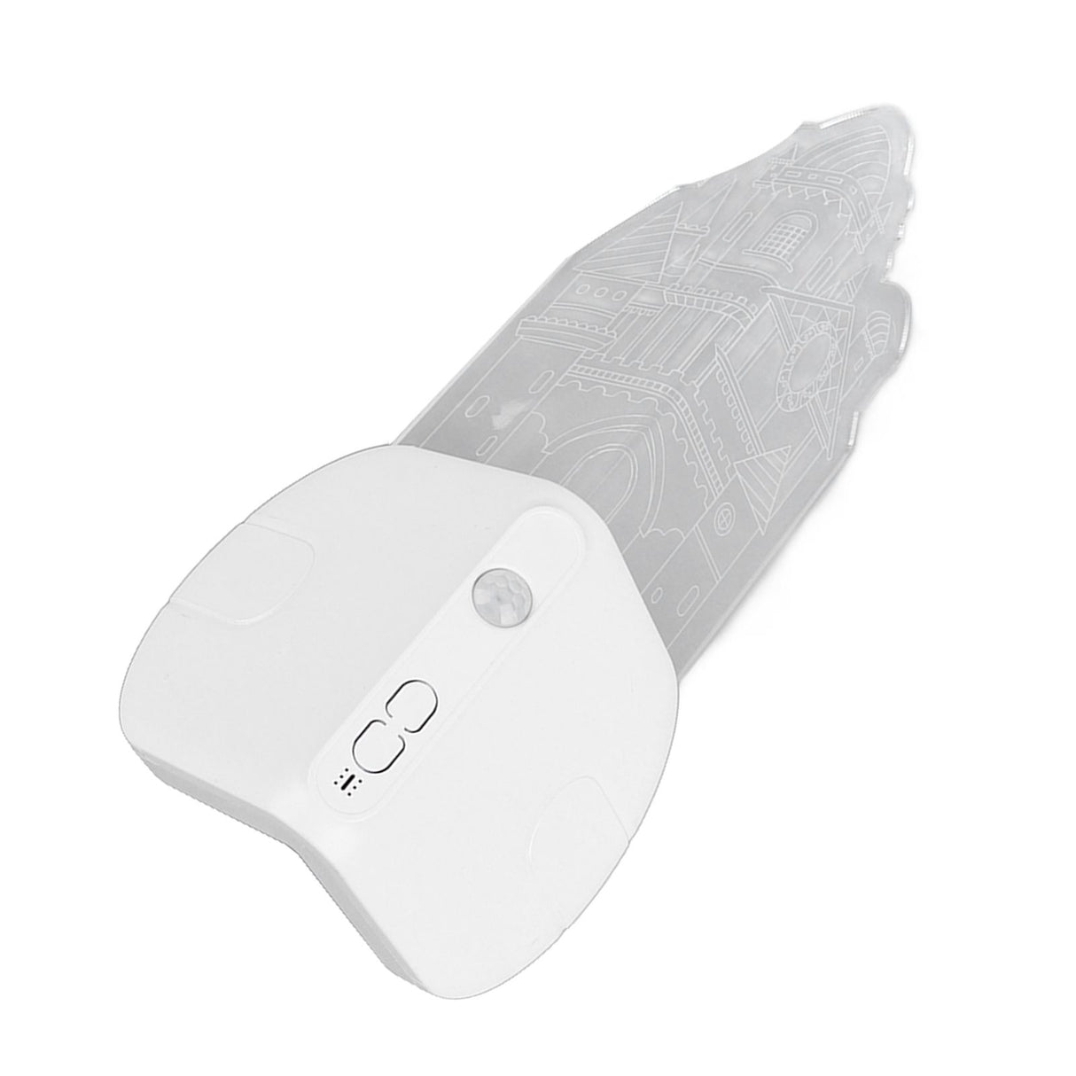 Motion Sensor Castle Night Light USB Charging Castle Wall Corner Nightlight for Hallway Staircase Bedroom