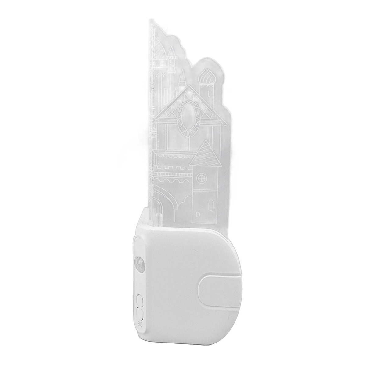 Motion Sensor Castle Night Light USB Charging Castle Wall Corner Nightlight for Hallway Staircase Bedroom