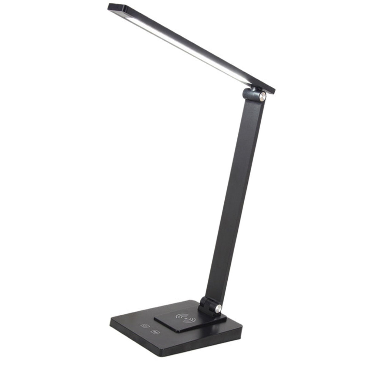 LED Desk Lamp with 3 Levels Brightness Eye Caring Office Reading Lamp Foldable Table Desk Lamp USB Wireless Charging 2500mAh Rechargeable Version