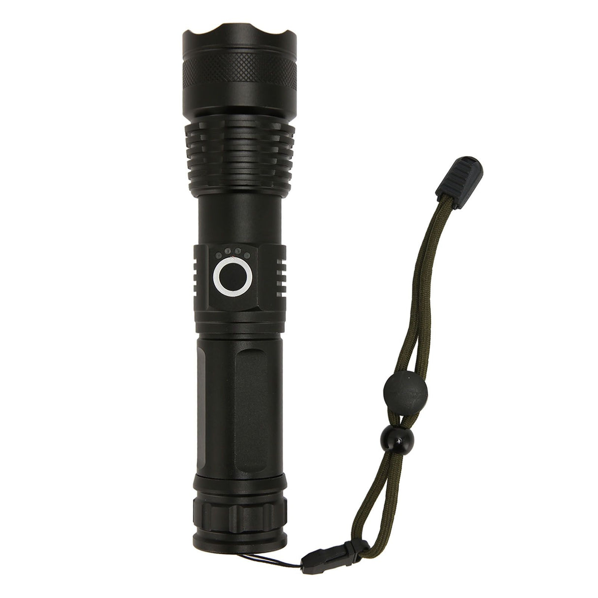 LED Flashlight Zoomable P50 Beads 5000lm 3 Light Modes Battery Display Bright Flashlight for Outdoor Adventure Camping
