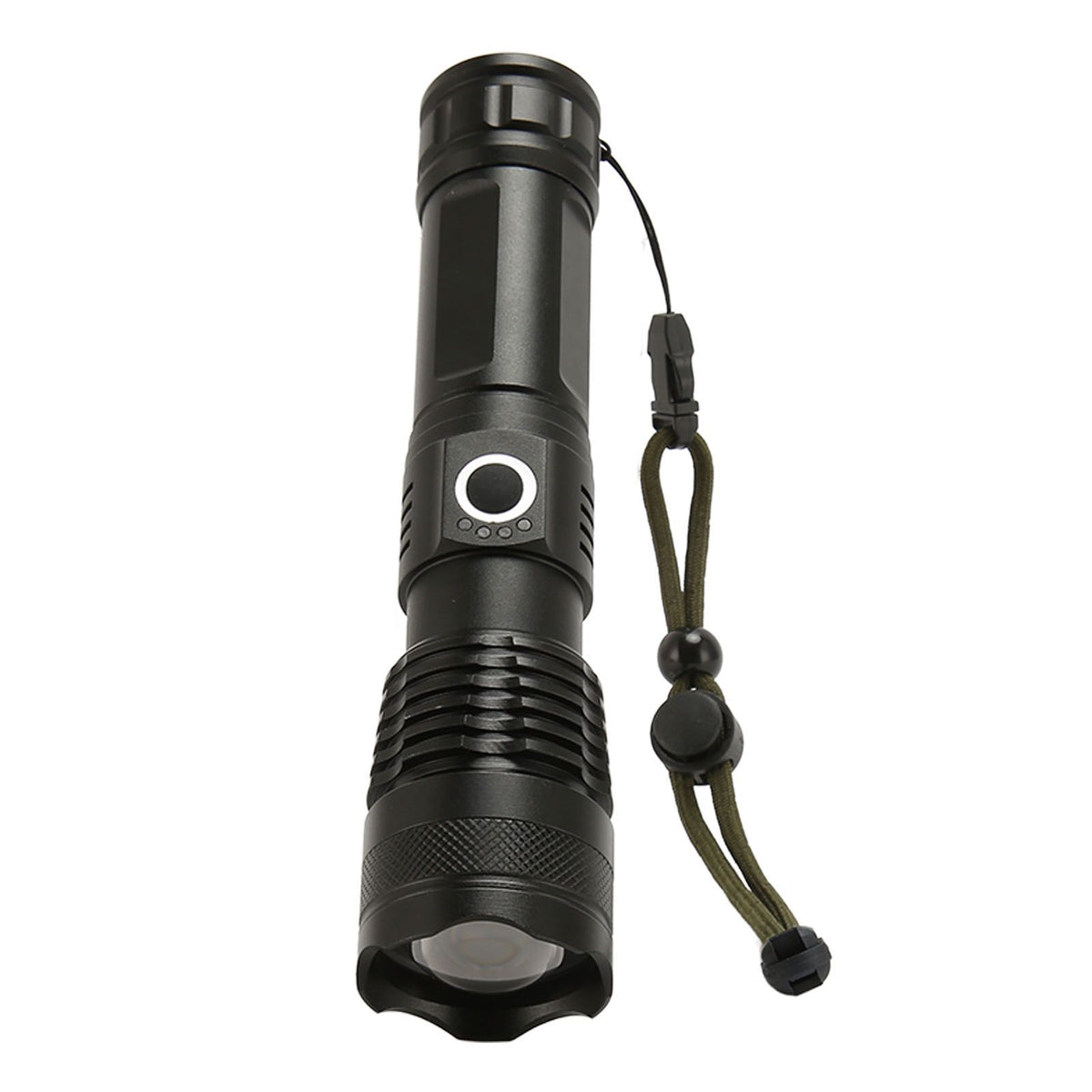 LED Flashlight Zoomable P50 Beads 5000lm 3 Light Modes Battery Display Bright Flashlight for Outdoor Adventure Camping