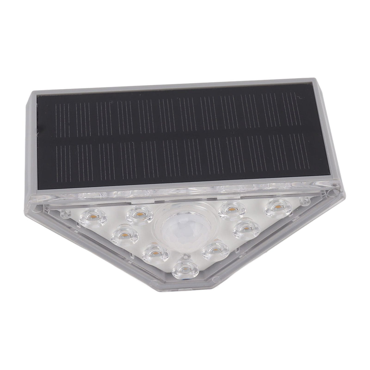 2 Set Solar Stair Lights 9 LEDs IP68 Waterproof Inductive Solar Step Lights for Yard Patio Garden Walkways Deck