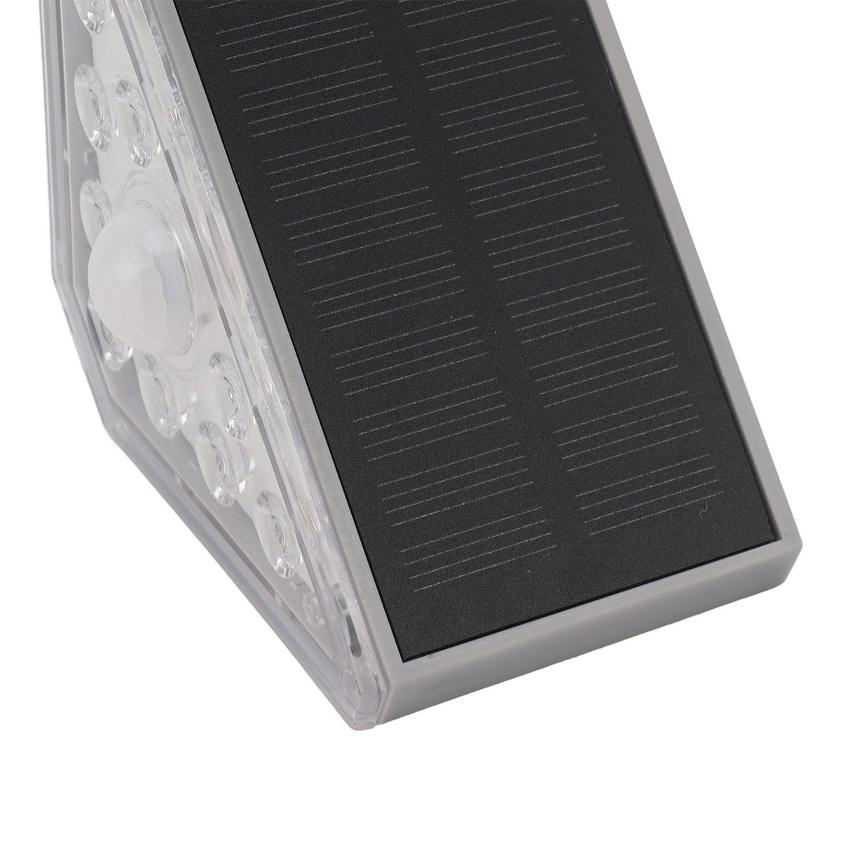 2 Set Solar Stair Lights 9 LEDs IP68 Waterproof Inductive Solar Step Lights for Yard Patio Garden Walkways Deck