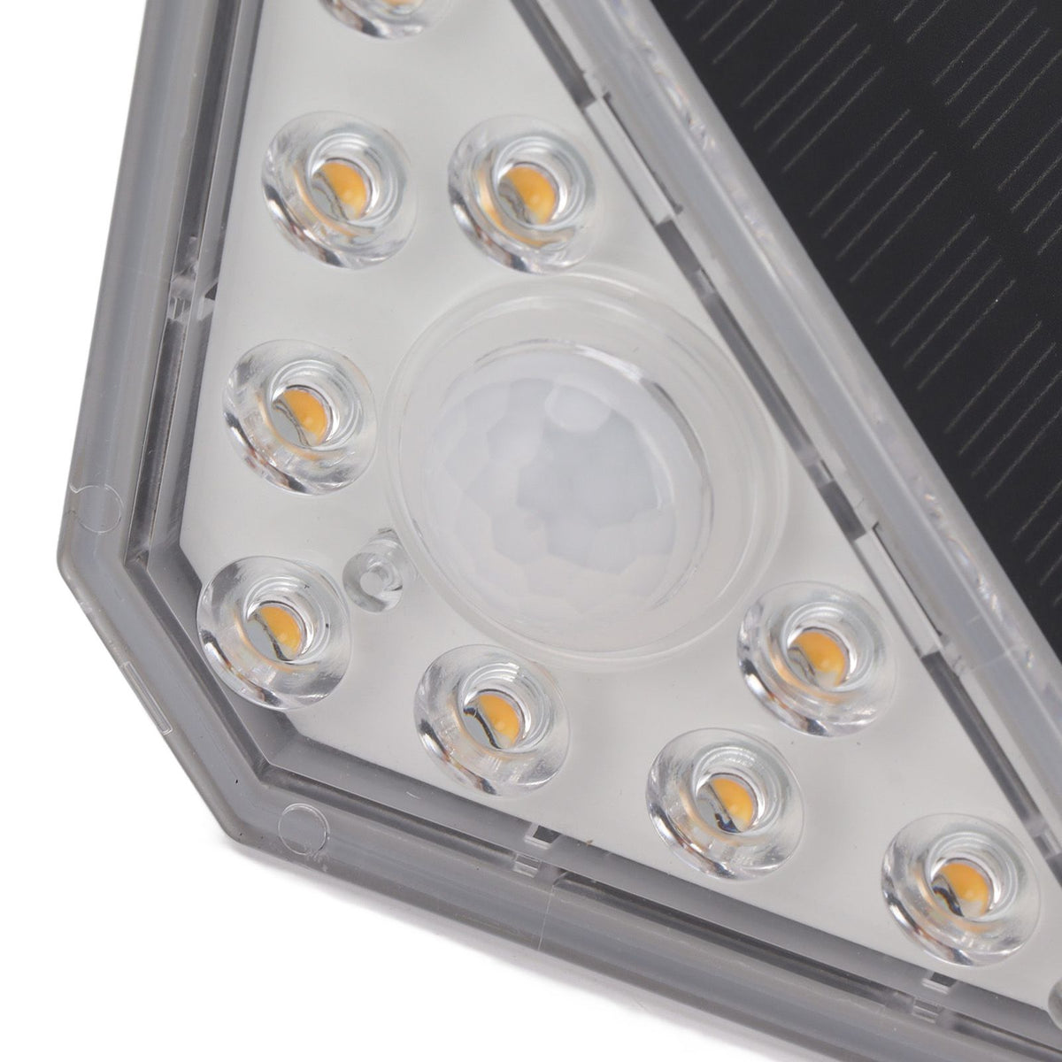 2 Set Solar Stair Lights 9 LEDs IP68 Waterproof Inductive Solar Step Lights for Yard Patio Garden Walkways Deck