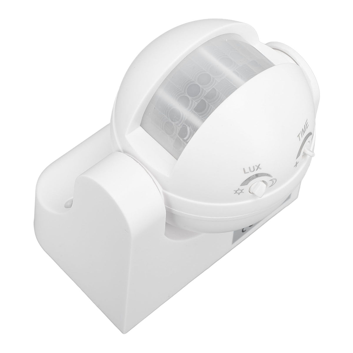 Wall Mounted Motion Sensor Automatic Dusk to Dawn Spherical PIR Sensor Outdoor Motion Sensing Switch for Home Security LED Light AC 110 to 240V White