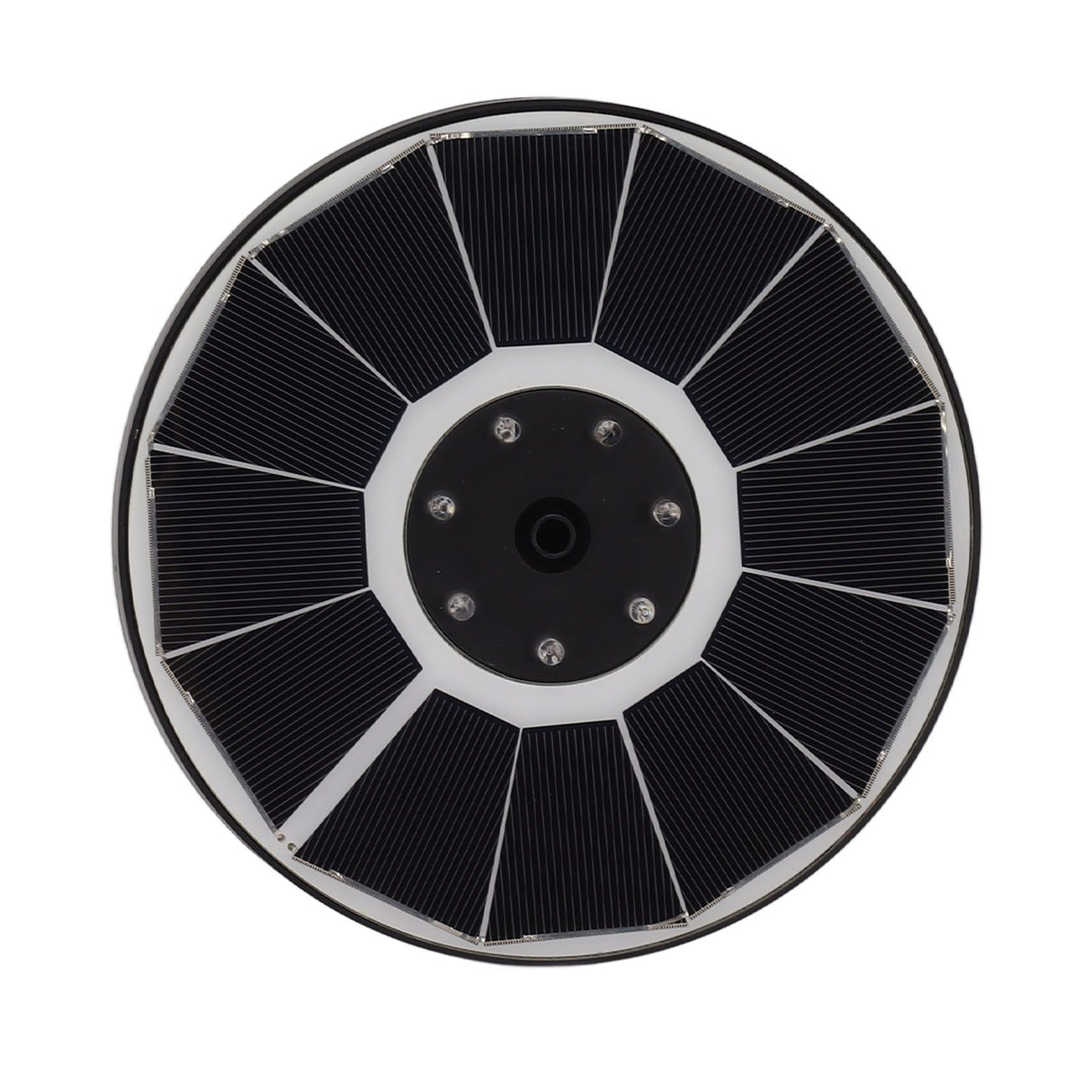 Solar Fountain Light with 8 Nozzles 3.5W 900mAh Colorful Powerful Solar Bird Bath Fountains for Bird Bath Garden TransparentNozzle