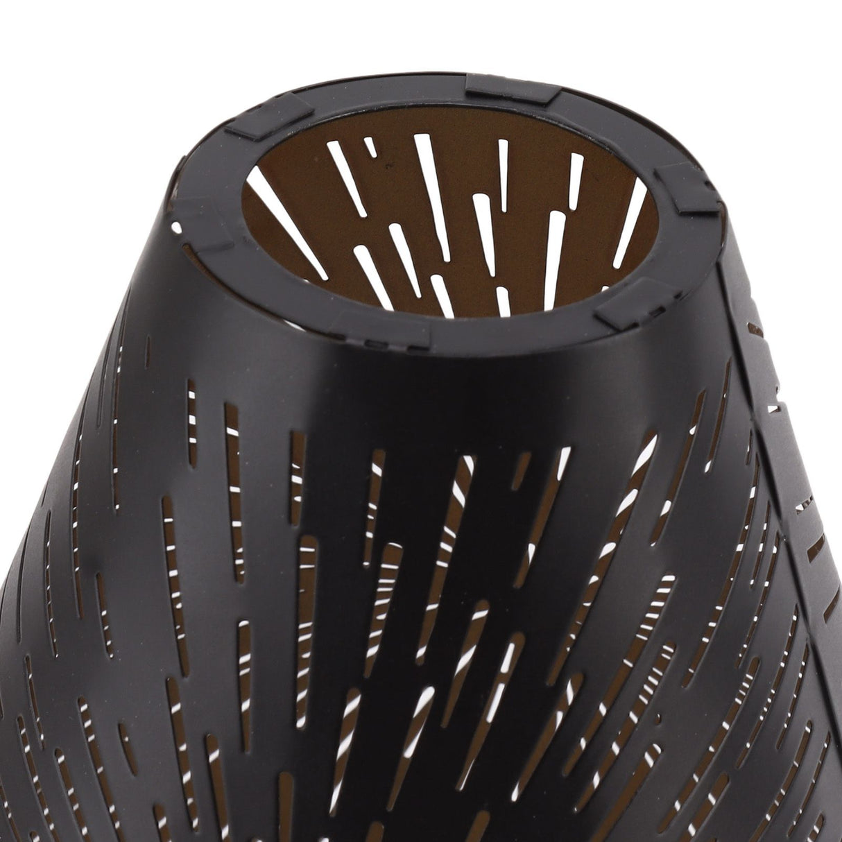 Table Lamp Shade Laser Engraved Metal Fireworks Shape Projection Lampshade for Bedroom