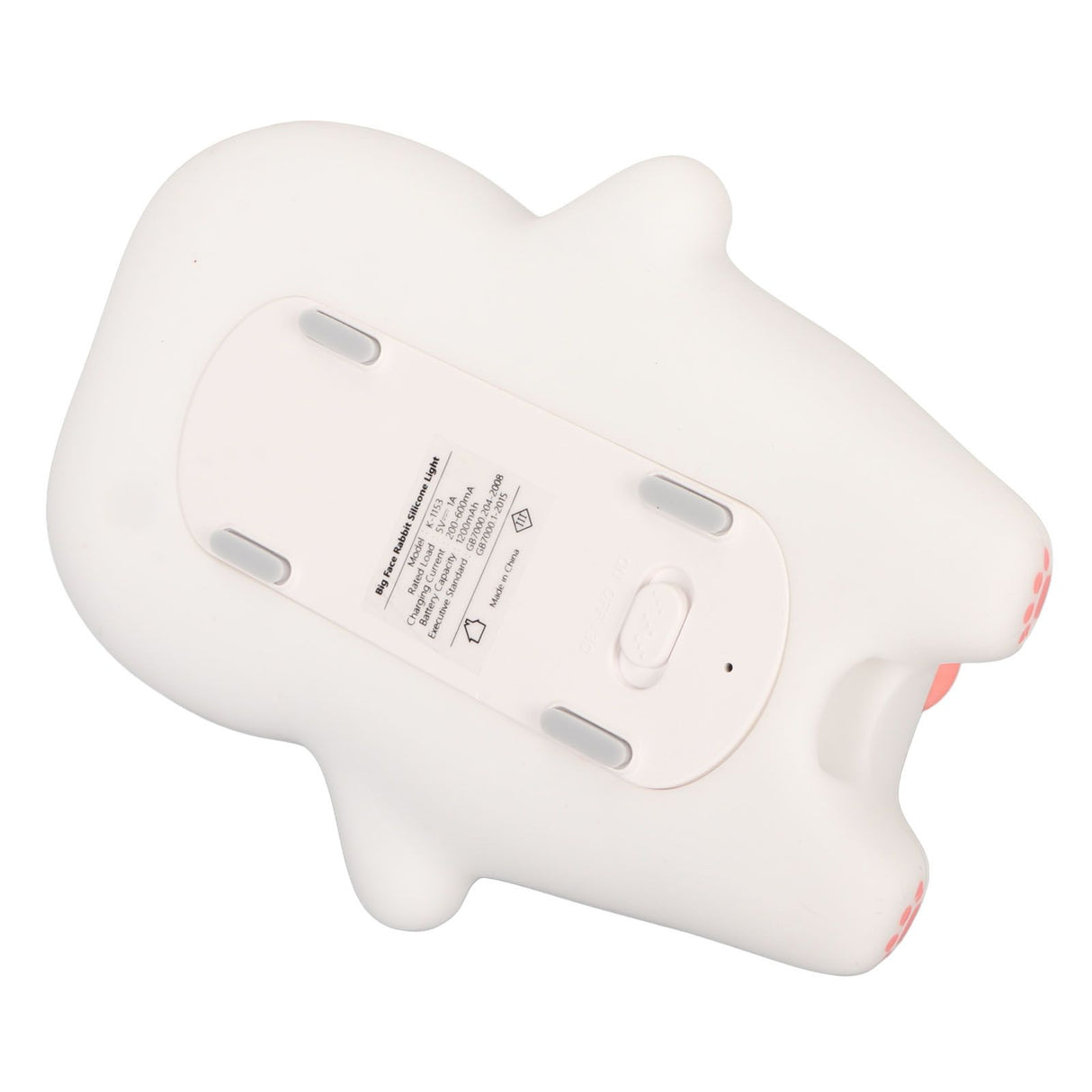 Kawaii Bunny Night Light Soft Silicone Night Light Portable USB Rechargeable Bedside Lamp for Baby Toddler Kids