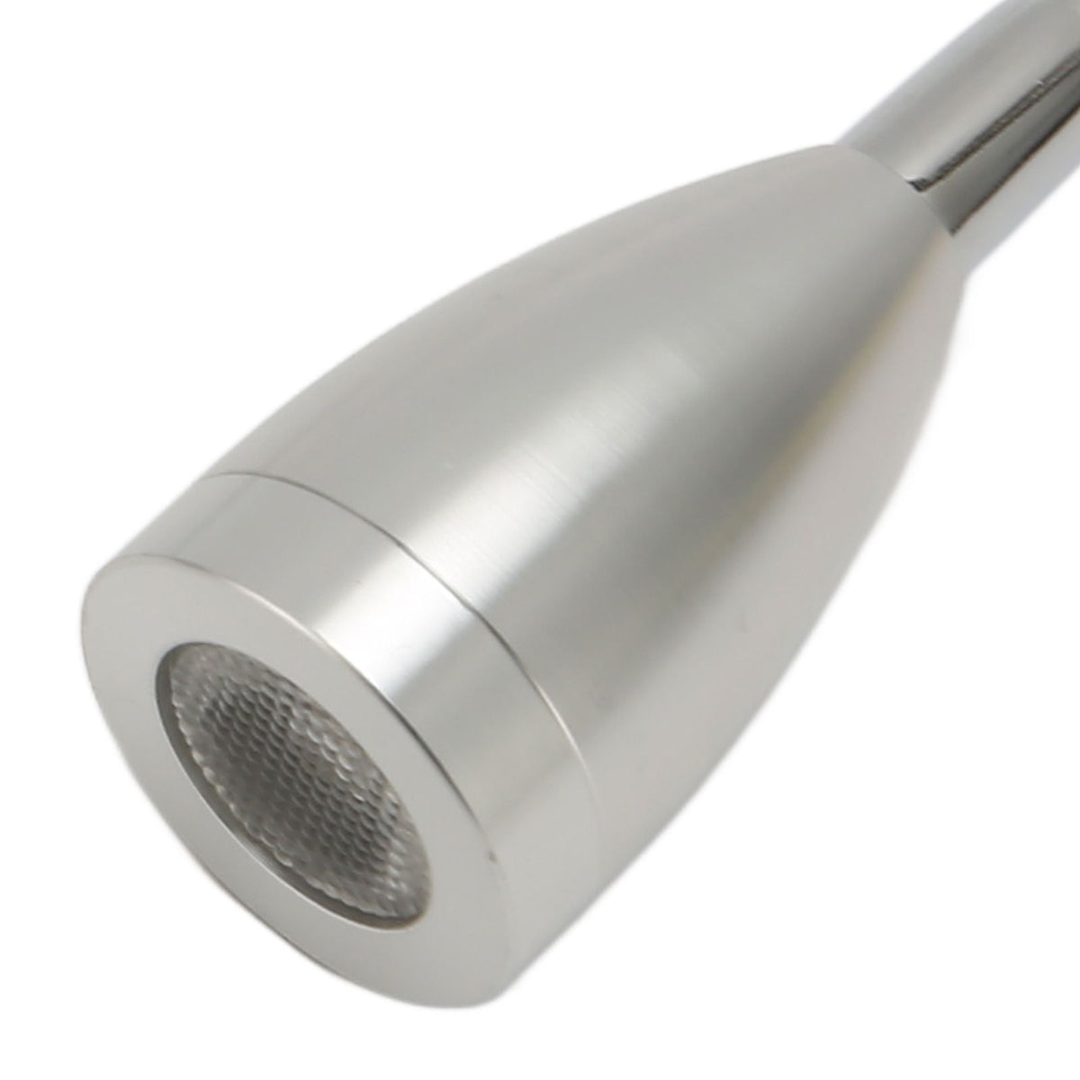LED Wall Mounted Reading Light Touch Control 3 Color Temperature Dimmable Bedside Reading Lamp with Gooseneck Hose for RV Boat Motorhome DC 12 to 24V Silver