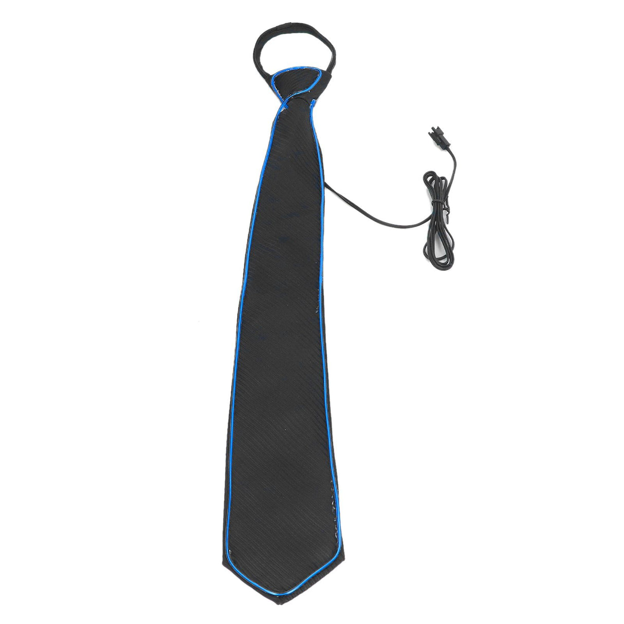 LED Necktie Lighting Modes Adjustable Polyester Key Switch Light Up Neck Tie for Carnival Music Festival Party