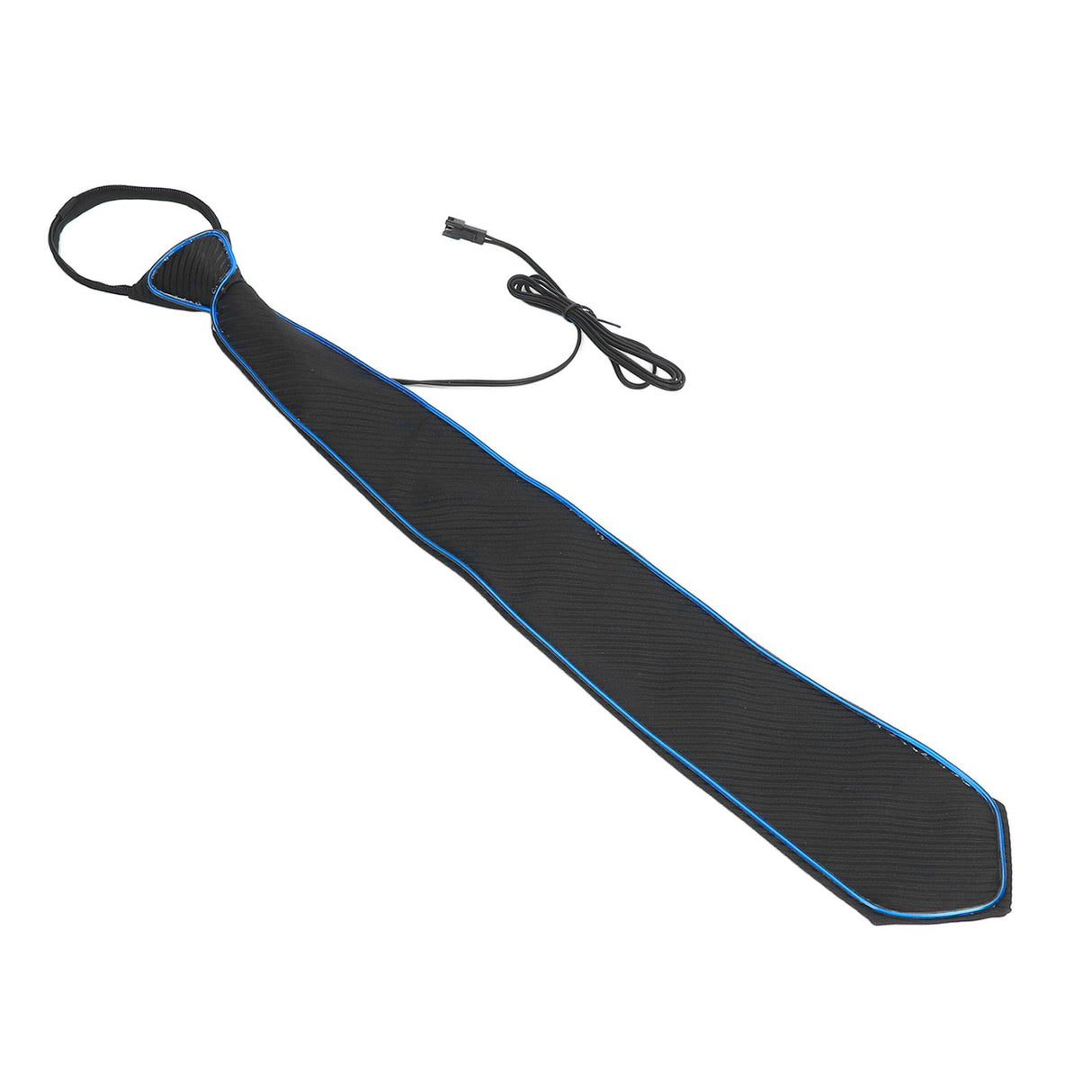 LED Necktie Lighting Modes Adjustable Polyester Key Switch Light Up Neck Tie for Carnival Music Festival Party