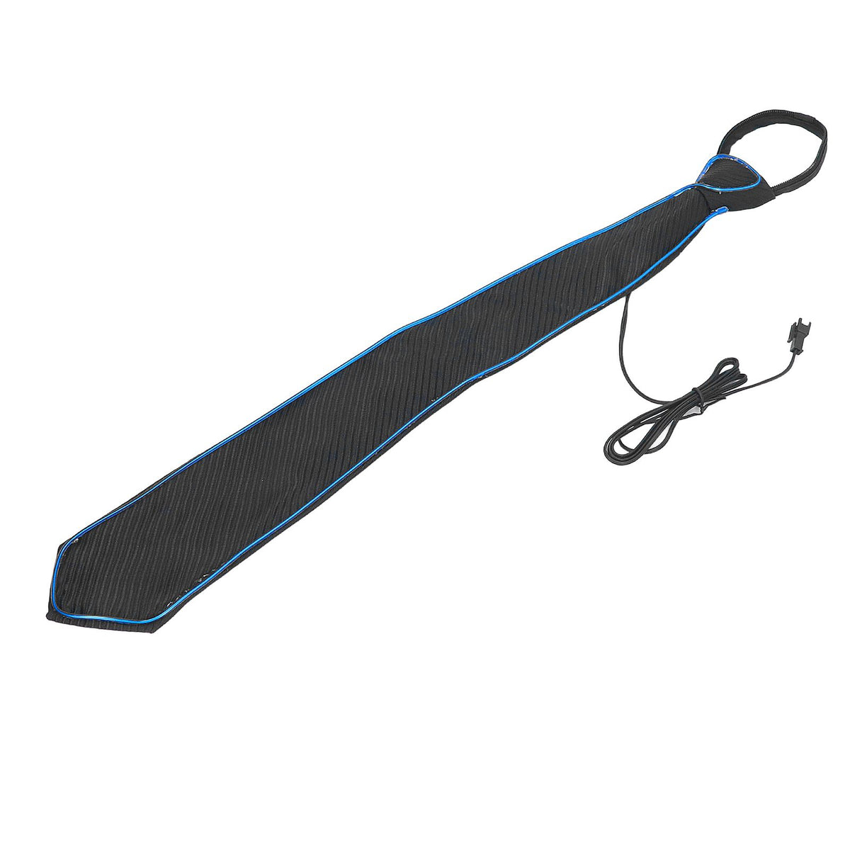 LED Necktie Lighting Modes Adjustable Polyester Key Switch Light Up Neck Tie for Carnival Music Festival Party