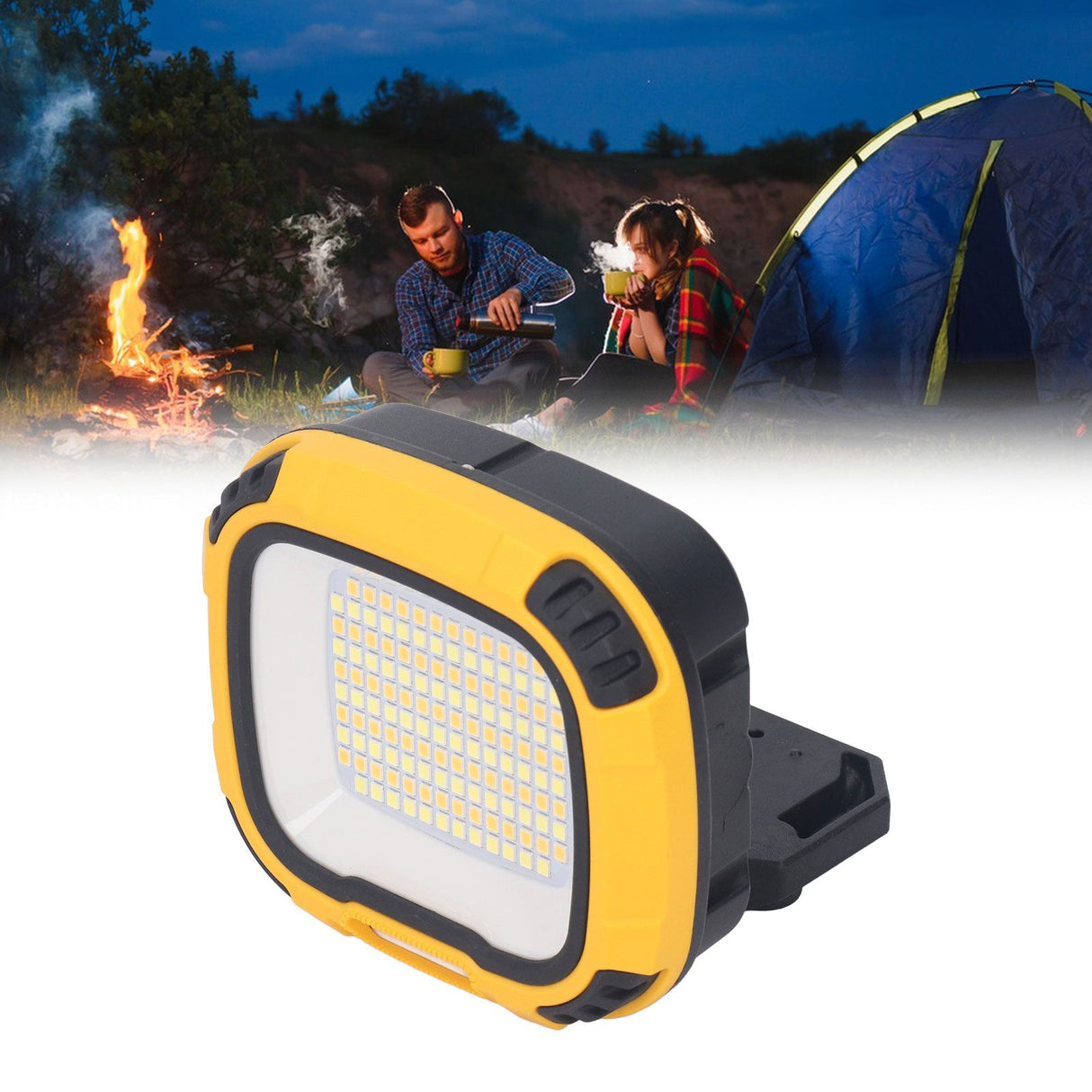 Portable LED Work Light USB Rechargeable Outdoor Flood Light Power Bank IP44 Waterproof for Hiking Working Car Repairing Workshop