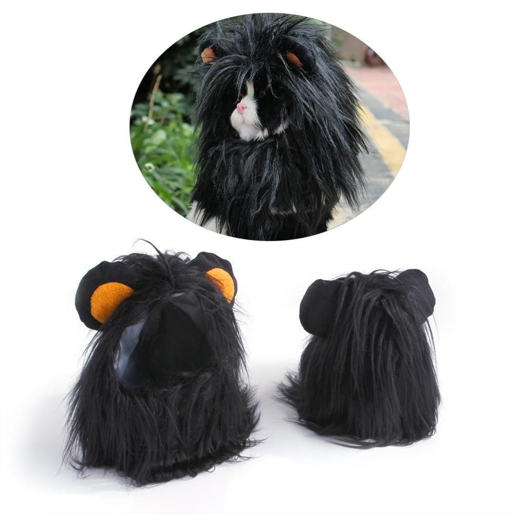 Pet Wig for Dog Cat Hair Headgear Cosplay Costume for Christmas Halloween Party