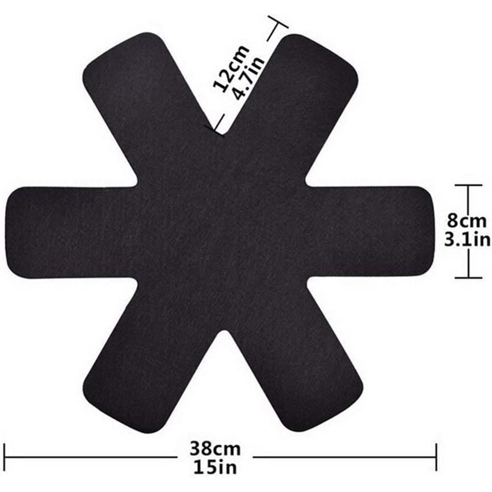 6Pcs Pan Protection Mat Stackable Insulation Pads Pot Trivet Pot Cookware Protector for Kitchen Gadgets