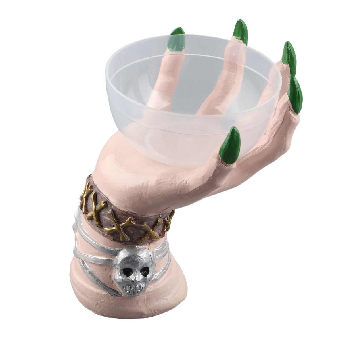 Halloween Witch Hands Snack Bowl Stand Snack Basket Resin Desktop Ornament for Halloween Festival Xmas Party Home Party