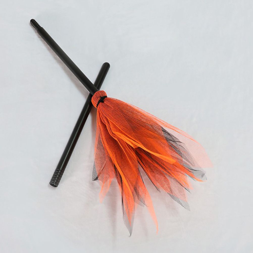 5Pcs Halloween Witch Brooms Plastic Witch Broomstick Wizard Flying Broom for Halloween Party Haunted House Decoration