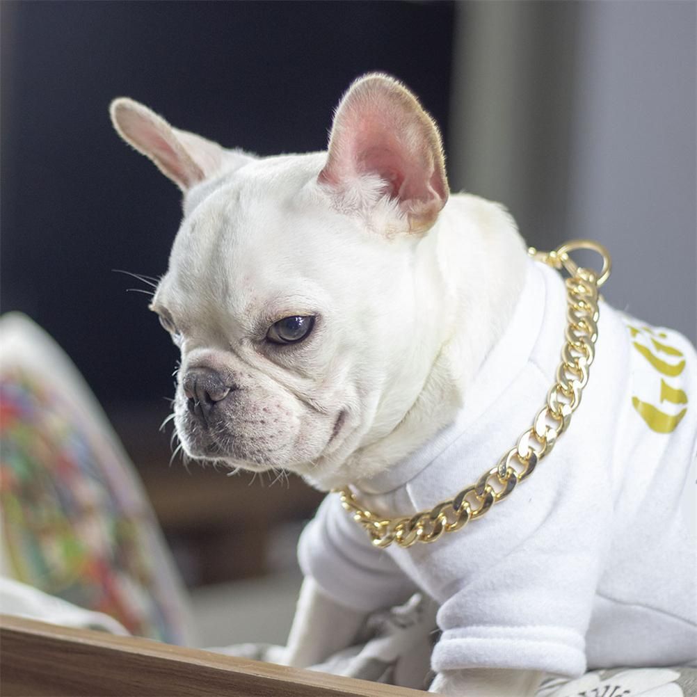 Dog Chain Pet Dog Metal Gold Collar Necklace Pet Jewelry Accessories for Four Seasons