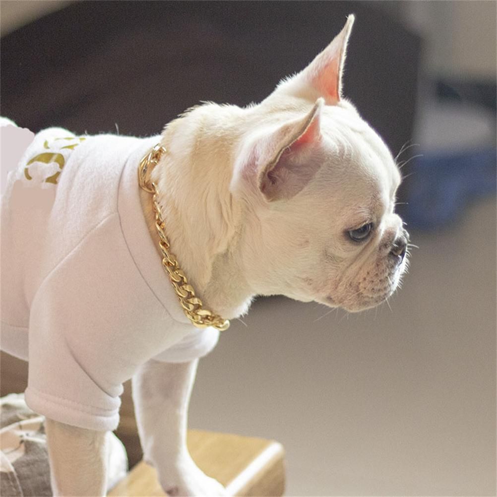 Dog Chain Pet Dog Metal Gold Collar Necklace Pet Jewelry Accessories for Four Seasons