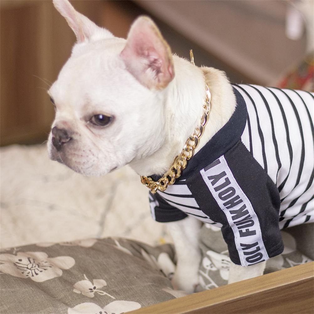 Dog Chain Pet Dog Metal Gold Collar Necklace Pet Jewelry Accessories for Four Seasons