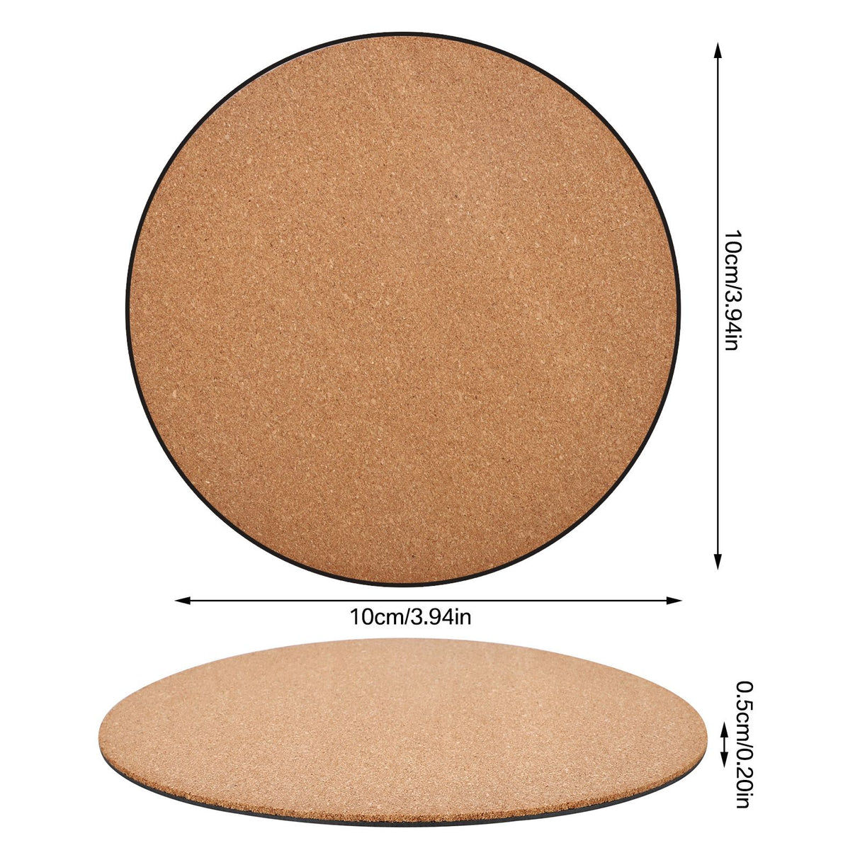 Eco Friendly Plastic Sheet Cork Flowerpot Pad Cork Plastic Sheet Plastic Cork Pad