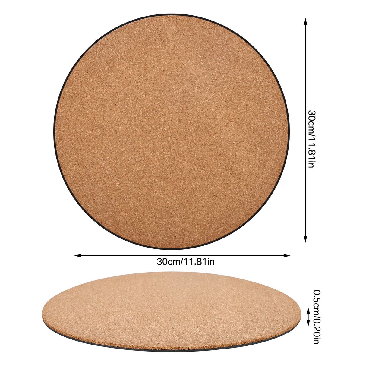 Eco Friendly Plastic Sheet Cork Flowerpot Pad Cork Plastic Sheet Plastic Cork Pad