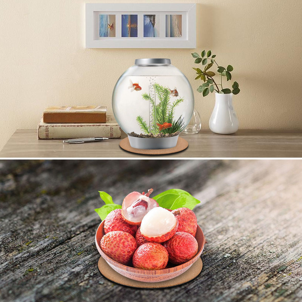 Eco Friendly Plastic Sheet Cork Flowerpot Pad Cork Plastic Sheet Plastic Cork Pad