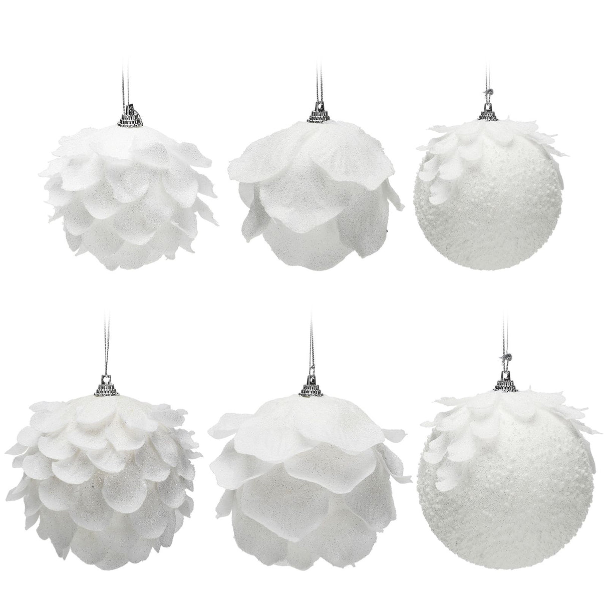 Foam Ball Snow White Christmas Ball Pendant Christmas Tree Decoration Pendant