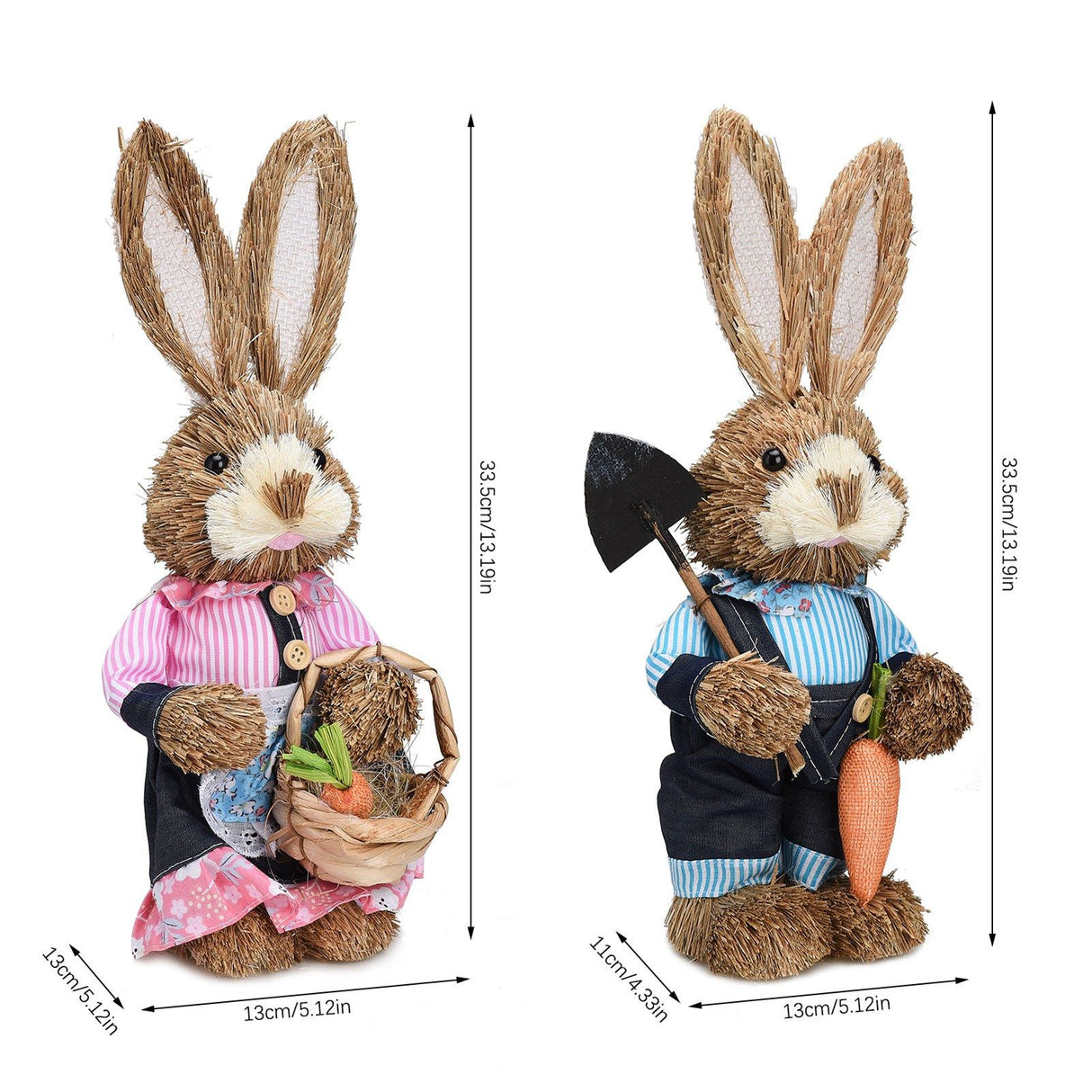 Rustic Easter Home Decor - Bunny Figurine Party Supplies