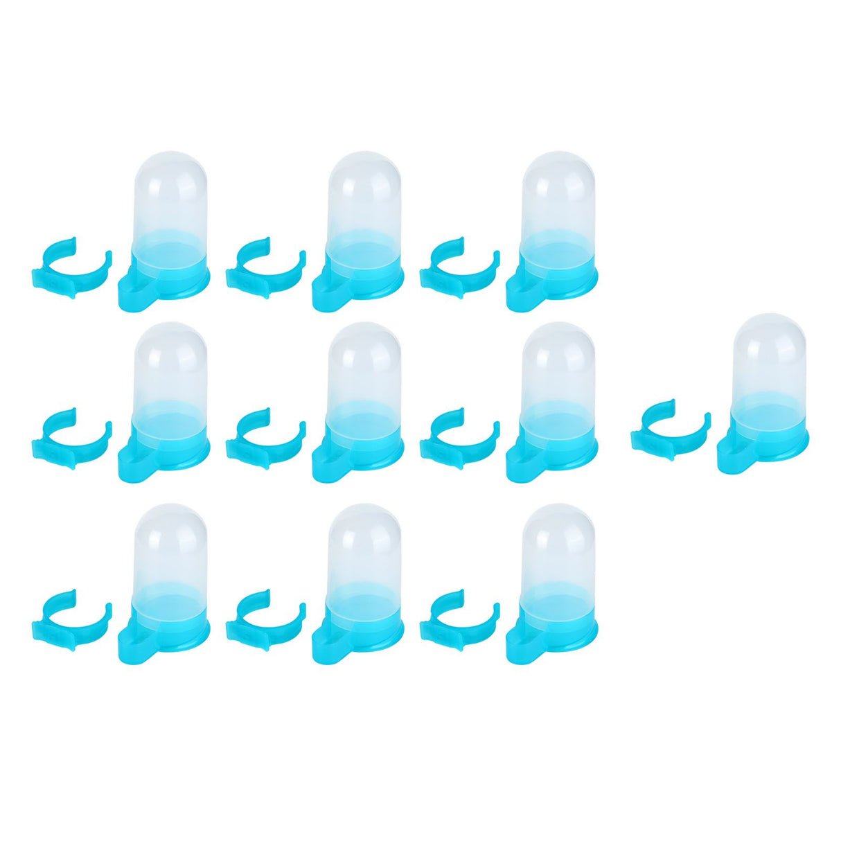 10Pcs Plastic Automatic Bird Food Feeder Hanging Bird Water Dispenser for Parrots Hamster