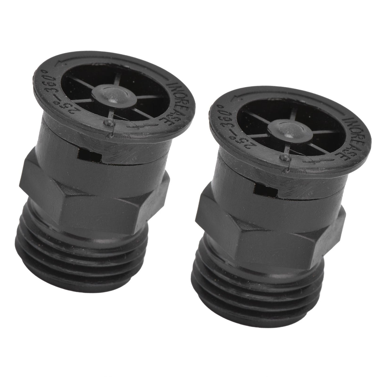2Pcs Sprinkler Nozzle G1/2 External Thread Plastic Sprinkler Irrigation Garden Lawn Supplies
