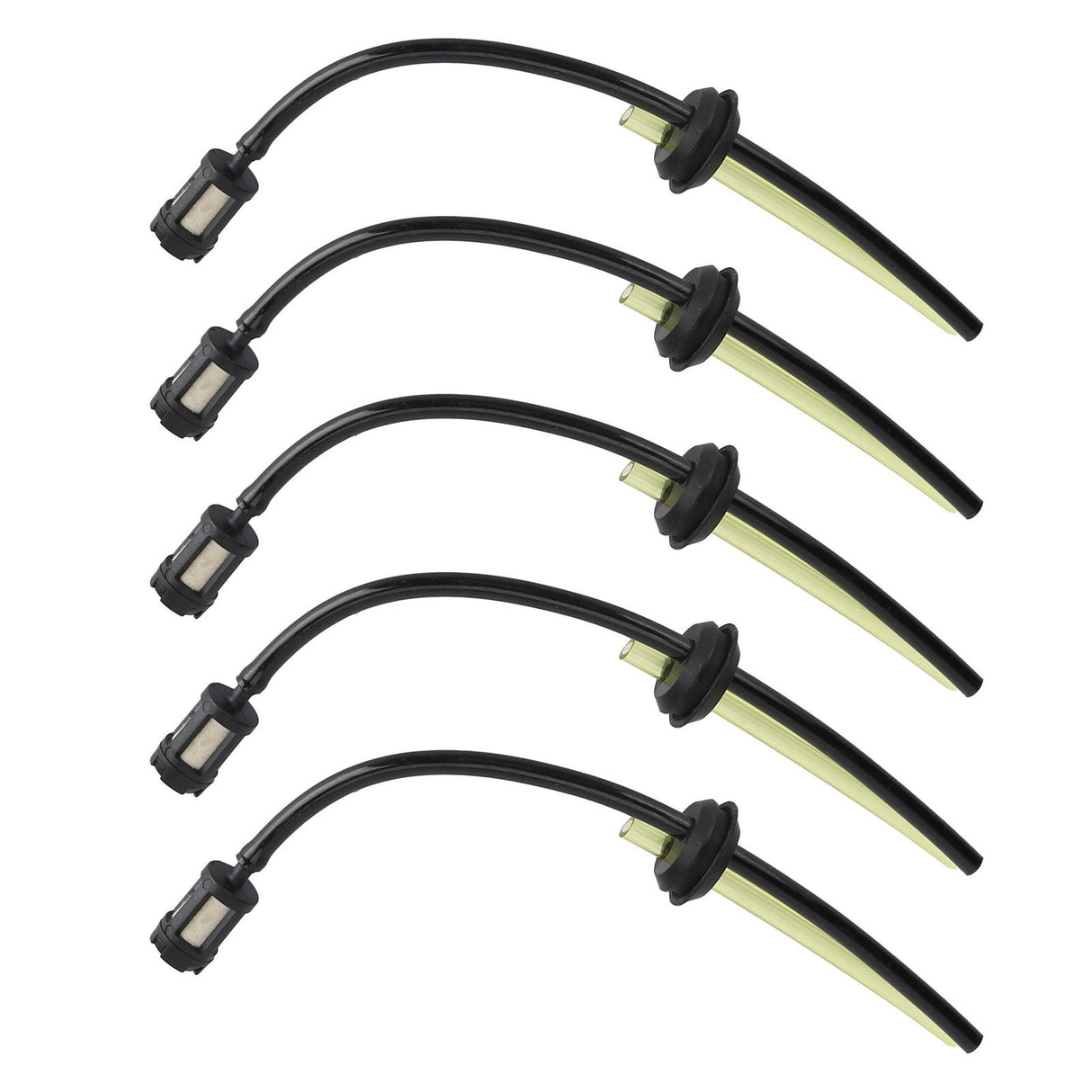 5Pcs Fuel Hose Oil Pipe Tank Fuel Filter Assembly Replacement for Lawn Mower Trimmer