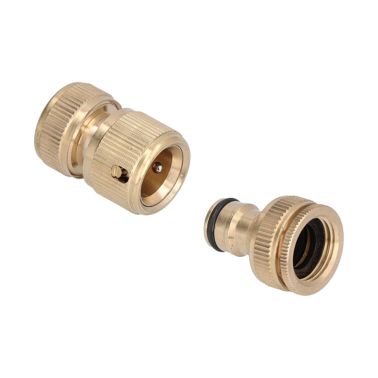 Garden Hose Quick Connect 1/2 Inch Brass Material Removable Wide Range of Applications Durable Hose Connectors