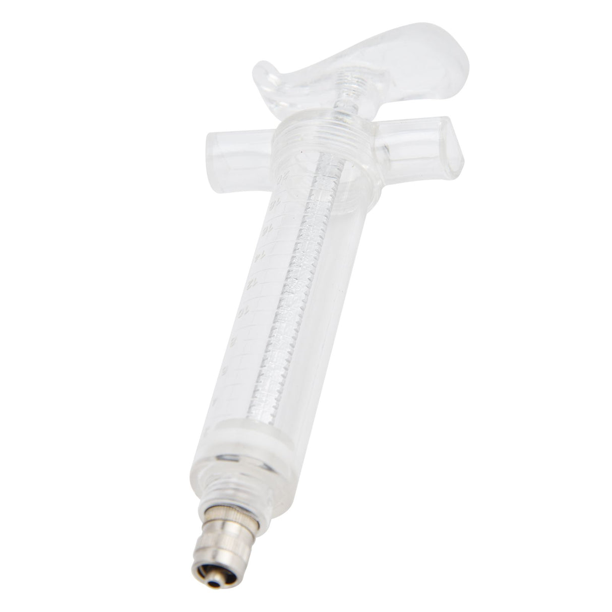 Veterinary Use Syringe Plastic Steel Adjustable Manual Feeding Injector for Livestock Farm20ml 14.5cm / 5.7in